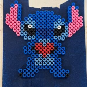 Valentine’s Day stitch Perler Bead Art